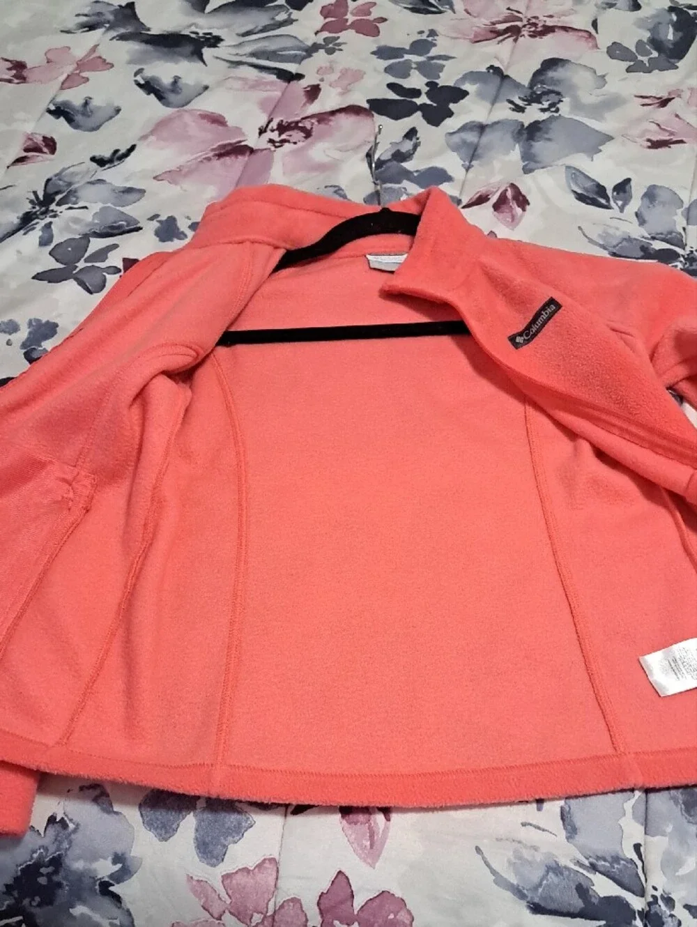 Columbia Kids Coral Pink Fleece Jacket Size Med.